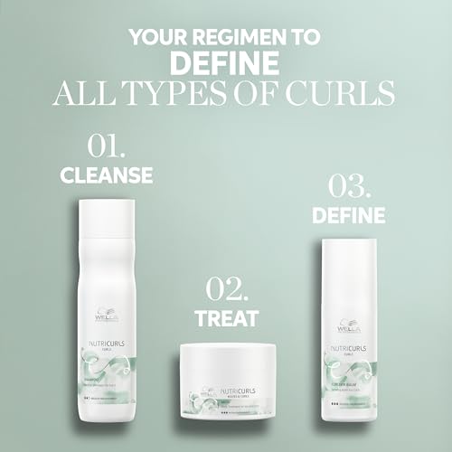 Wella Professionals Nutricurls Curlixir Balm | Defining Leave-in Cream for Curls | Intense Nourishment | Soft Hold & 24H Curl Definition | 5.07 Fl Oz