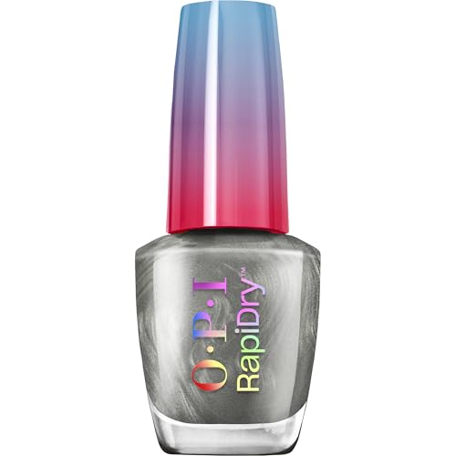 OPI RapiDry Secs Appeal | Opaque Bright Red Crème Quick Dry Nail Polish | Vegan, Smudge Proof, Fast Drying