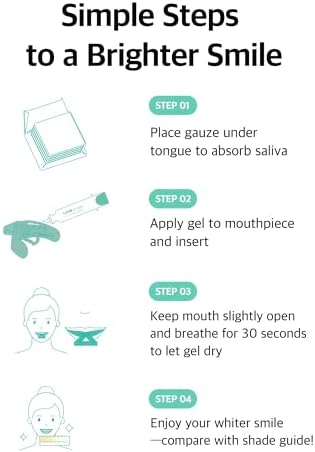 Live Orals PureDia Teeth Whitening Kit - Gel & Mouthpiece Set, Hydrogen Peroxide, Dentist Formulated for Sensitive Teeth, 28 Treatments.