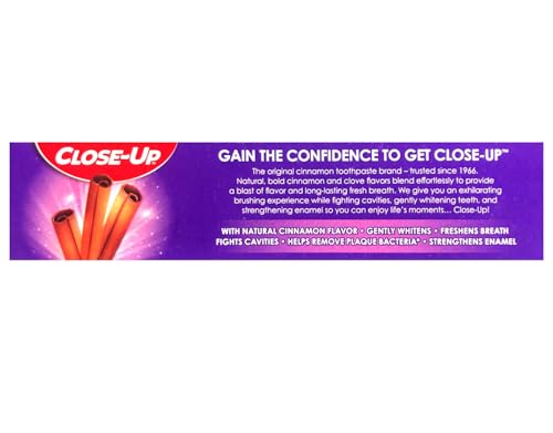 Close-Up Cinnamon Anticavity Flouride Toothpaste 6 Ounce (Pack of 6)