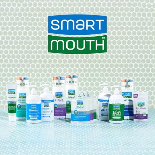 SmartMouth Clinical DDS Activated Mouthwash, Bad Breath and Bleeding Gums Support, 16 fl oz (50 Count)