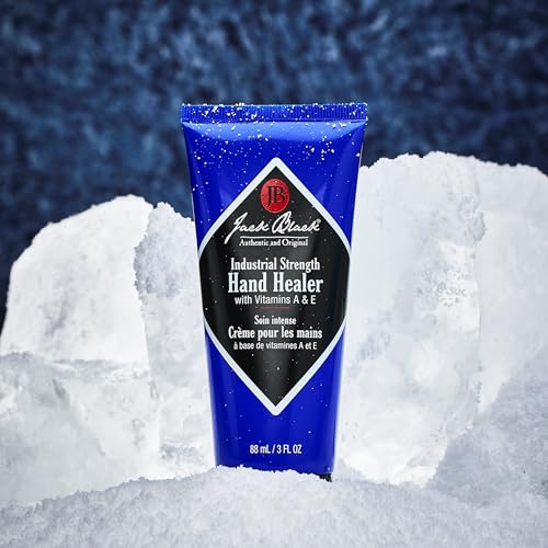 Jack Black Industrial Strength Hand Healer for Men & Women – Hand Cream for Dry Hands, Vitamins A & E, Lightweight Moisturizer