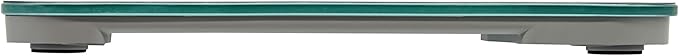 Taylor Digital Glass Bathroom Scale for Body Weight, Large Durable Platform, Extra High 500 lb Capacity, Large 3.5"x1.7" White Backlit Display, Sea Foam Green