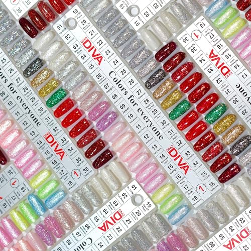 DND Gel Diva Polish Set, Mirrorball Collection, UV/LED GelPolish and Air Dry Nail Lacquer, Matching Chip-Free Polish Duo, 0.5 Fl Oz Each
