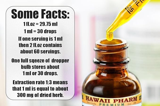 Ginkgo Alcohol-Free Liquid Extract, Organic Ginkgo (Ginkgo Biloba) Dried Leaf Glycerite Hawaii Pharm Natural Herbal Supplement 2 oz