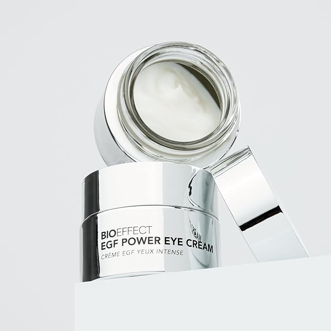 Bioeffect EGF Power Eye Cream with Barley Epidermal Growth Factor, Bakuchiol & Niacinamide, Anti-Aging Under-Eye Moisturizer for Collagen, Wrinkles, Puffiness & Dark Circles