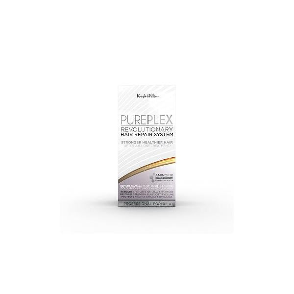 Knight & Wilson PUREPLEX Revolutionary Hair Repair System for stronger healthier hair after just one treatment. Repairs, Rebuilds and Protects with deep conditioning technology