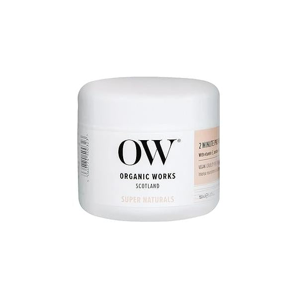 Organic Works Super Naturals 2 Minute Pro Nourish Hair Mask - Hydrating for Damaged Restores Split Ends and Reduces Frizz 5.07 oz
