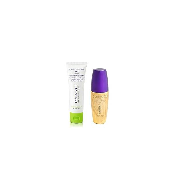Pai-Shau Biphasic Infusion and Supreme Revitalizing Mask - Oil-Free Hair Rejuvenating Serum Repairative Treatment Suitable for All Types