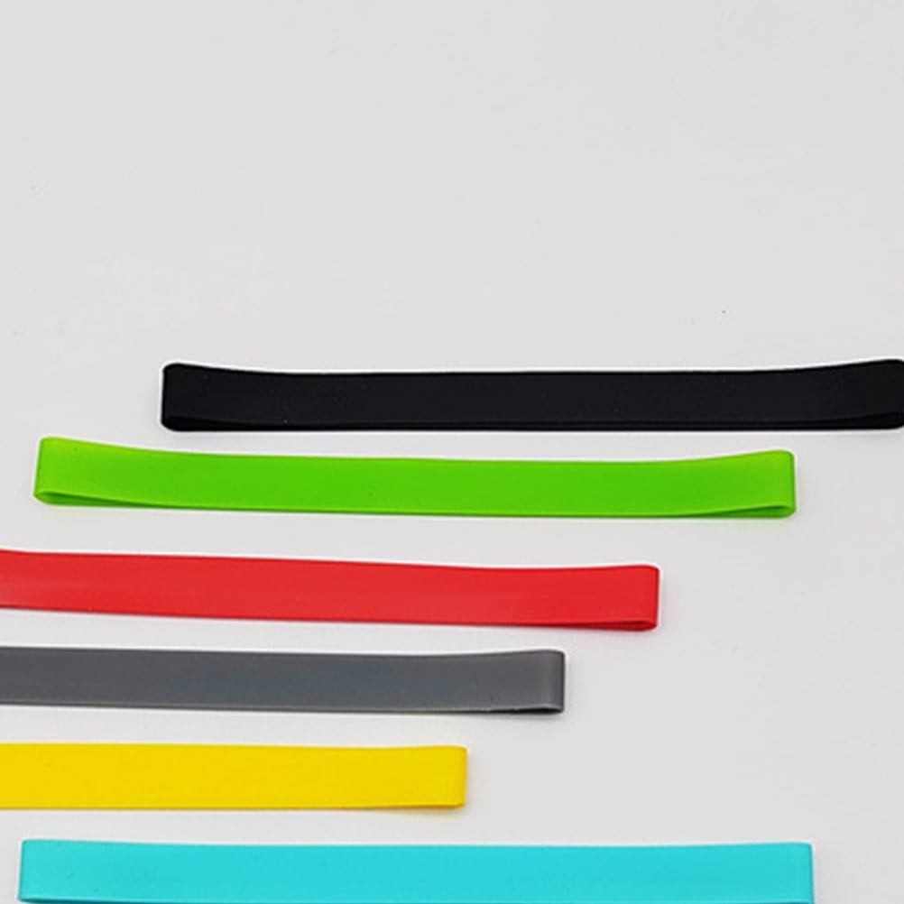 Pretyzoom 4pcs Beach Chair Strap Light Green Silicone Reusable Stretchable Family Friends