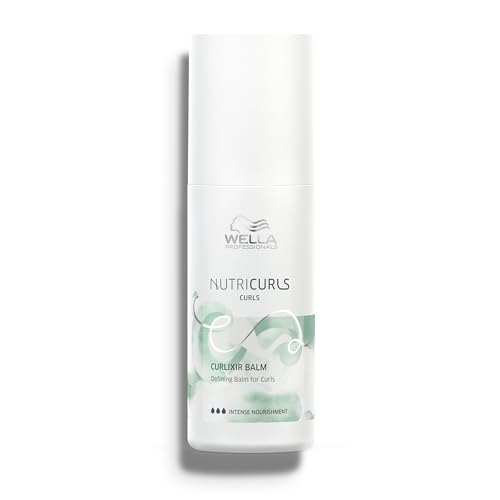 Wella Professionals Nutricurls Curlixir Balm | Defining Leave-in Cream for Curls | Intense Nourishment | Soft Hold & 24H Curl Definition | 5.07 Fl Oz