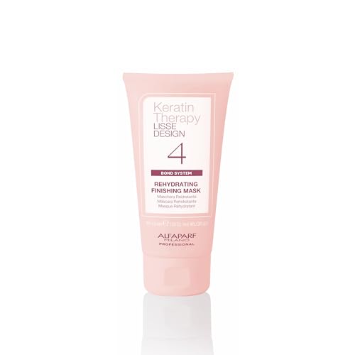 Alfaparf Milano Home Keratin Hair Treatment - Lisse Design Express Brazilian Hair Straightening and Smoothing - Formaldehyde Free - Sulfate Free