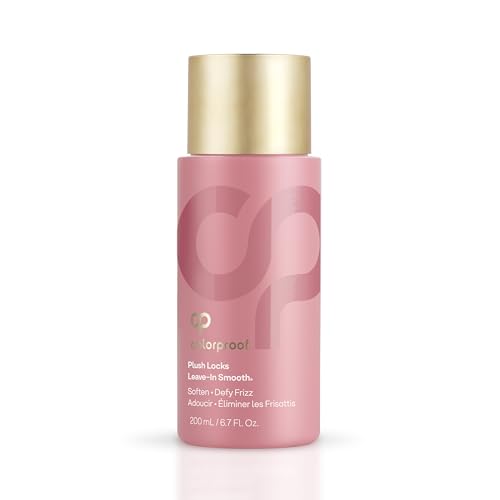 ColorProof Evolved Color Care Plush Locks Leave-in Smooth, Anti- Frizz Smoothing Lotion, Protects & Reduces Blow Dry Time, Controls Frizz & Adds Shine, Sulfate-Free, Vegan, 6.7fl oz