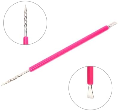 Pusher and Stick Stainless Steel with Pink Silicone Cover (ISIS017)