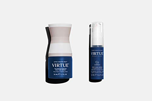 VIRTUE Split End Hair Treatment Serum for Damaged Hair with Baobab Seed Oil, Sulfate Free, Safe for All Hair Types, Color Safe