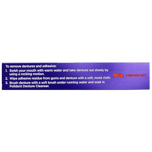 Super Poligrip Comfort Seal Denture and Partials Adhesive Strips, 40 Count (Pack of 5)