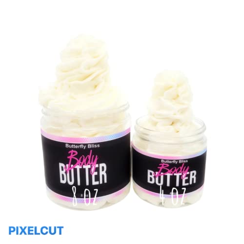 Lilac Whipped Body Butter, natural lotion, organic, 8oz jar, made with shea butter, mango butter, coconut oil, almond oil