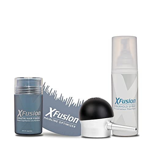 XFusion Keratin Hair Fibers - Black (Large Size 28g)
