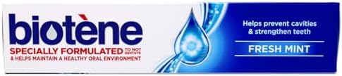 Biotene Fluoride Toothpaste Gentle Formula Fresh Mint, 4.3 Ounce (Pack of 2)