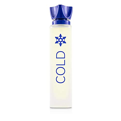 Benetton Cold Edt Spray New In Box for Men Eau De Toilette Spray COLD, 3.3 Oz
