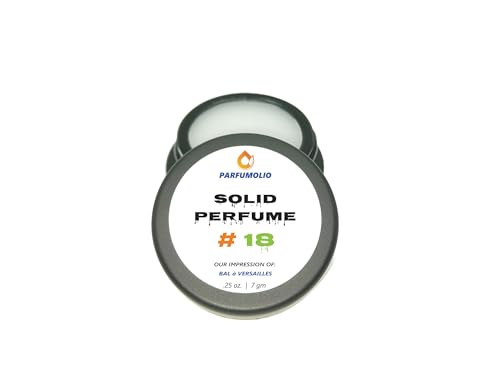 Solid Perfume #18 Inspired by Bal a Versailles Women's Portable Non-Spill Fragrance Concentrated Long Lasting 7gm / 0.25 oz