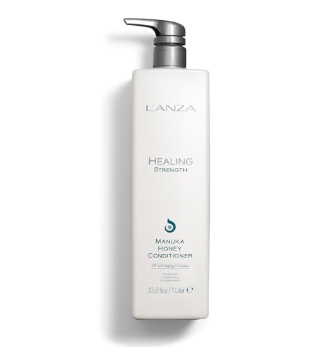 L’ANZA Healing Strength Manuka Honey Conditioner, Conditioner for Repair, Strengthens, Protects and Restores Fragile, and Aged Hair Against Frizz Control & Damage, Hair Care, New Bottle