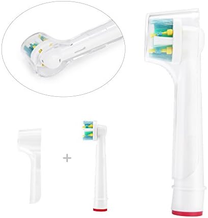 Toothbrush Replacement Heads Refill for Oral Electric Toothbrush Pro 1000 Pro 3000 Pro 5000 Pro 7000 Vitality Floss Action,8 Count with Covers