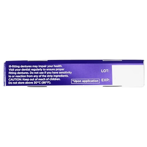 Super Poligrip Comfort Seal Denture and Partials Adhesive Strips, 40 Count (Pack of 5)