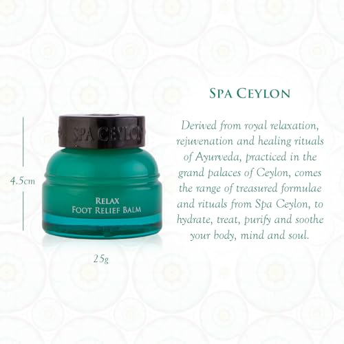 SPA CEYLON RELAX Foot Relief Balm | Instant Cooling & Soothing | relief for tired & fatigued feet | Hydrating | 100% Natural | Suitable for all skin types