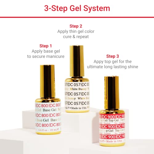 DND DC Gel Polish Set, Pink Collection, UV/LED Gel Polish and Air Dry Nail Lacquer, Matching Chip-Free Polish Duo, 268 Prom, 0.5 Fl Oz