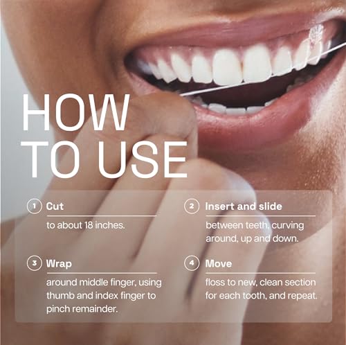 REACH Dentotape Waxed Dental Floss Tape, Unflavored, Extra Wide Floss, Shred & Frey Resistant, Plaque Remover for Teeth, Easy on Gums & Teeth, Oral Care, PFAS Free, for Adults & Kids, 6 Pack, 100 yd