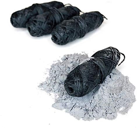Vegan Biodegradable Bamboo Charcoal Dental Floss Refill Refill | Natural Candelilla Wax | 30M x4 | Peppermint Essential Oil | Eco Friendly Zero Waste Oral Care | 4 Pack