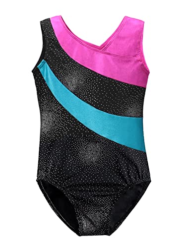 DAXIANG Gymnastics Leotard for Little Girl Rainbow Stripes Ballet Tutu 2-3 Years