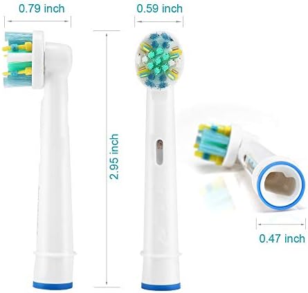 Toothbrush Replacement Heads Refill for Oral Electric Toothbrush Pro 1000 Pro 3000 Pro 5000 Pro 7000 Vitality Floss Action,8 Count with Covers