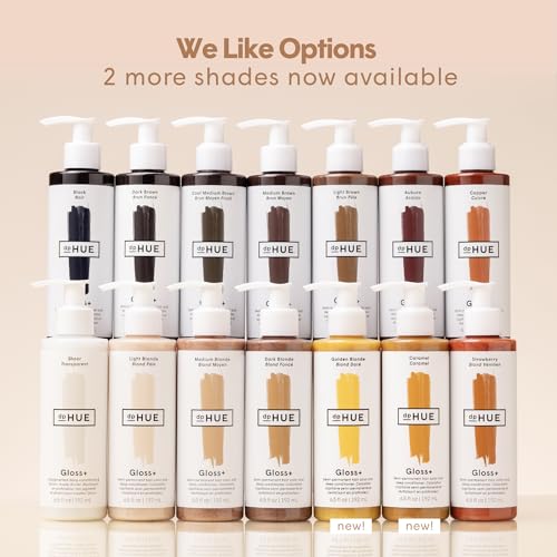 dpHUE Gloss+, Medium Blonde - 6.5 oz (8-12 Applications) - Semi-Permanent Hair Color & Conditioner - Lasts Up to Eight Washes - Paraben, SLS & SLES Sulfate Free - Vegan, Leaping Bunny Certified