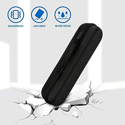 Travel Electric Toothbrush Case, Portable Container Holder Storage Box, PU Travel Case Compatible With Oral-B Pro 1500 8000, Philips 4100, 5100 6100, 9900 (Black PU 1pack)