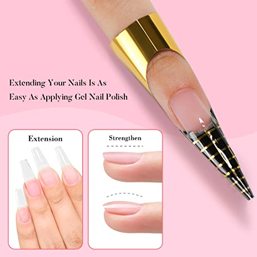 AIMEILI Builder Base Clear Sheer Color Gel, Hema Free, Cruelty Free, Vegan, No Need Slip Solution, Soak Off Gel Nail Polish 6pcs X 10ml - Kit Set 36