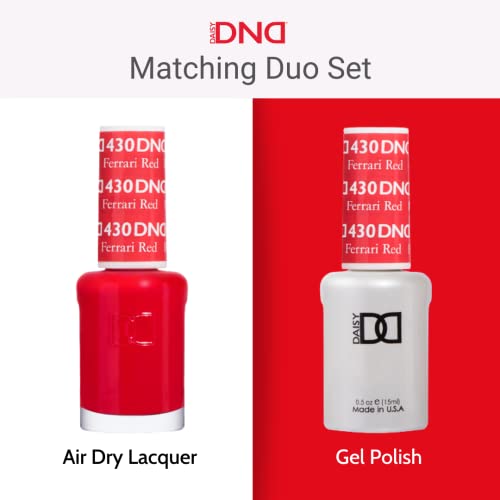 DND Gel Polish Set, Pink Collection, UV/LED GelPolish and Air Dry Nail Lacquer, Matching Chip-Free Polish Duo, 0.5 Fl Oz Each