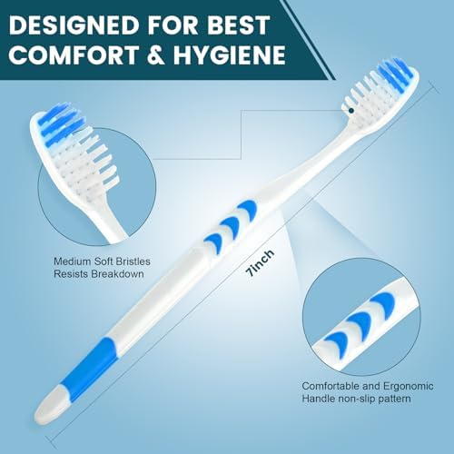Navona 150 PCS Individually Wrapped Bulk Toothbrush Pack, Disposable Soft Bristle for Adult or Kid, Ergonomic Handle, Perfect for Travel, Hotel, Donation