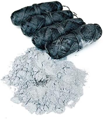 Vegan Biodegradable Bamboo Charcoal Dental Floss Refill Refill | Natural Candelilla Wax | 30M x4 | Peppermint Essential Oil | Eco Friendly Zero Waste Oral Care | 4 Pack