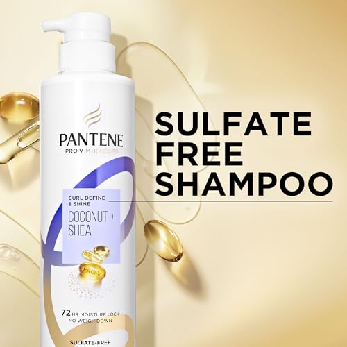 Pantene Pro-V Miracles Curl Define & Shine Coconut + Shea Sulfate-Free Shampoo 13.5 FL OZ