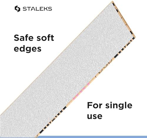 White Disposable papmAm Files for Straight Nail File Staleks Pro Expert 22, 180 grit (50 pcs)