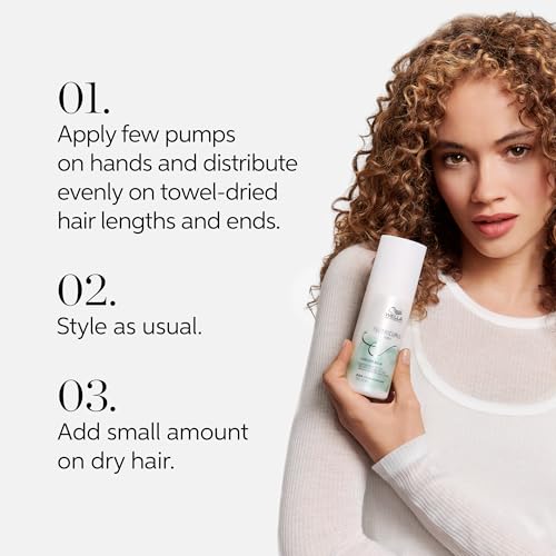 Wella Professionals Nutricurls Curlixir Balm | Defining Leave-in Cream for Curls | Intense Nourishment | Soft Hold & 24H Curl Definition | 5.07 Fl Oz