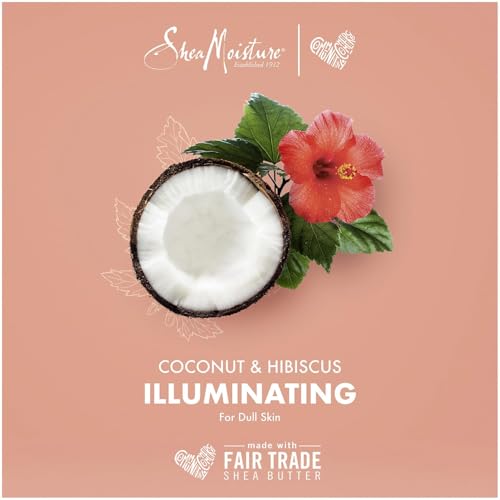 SheaMoisture Coconut & Hibiscus Hair Care Bundle – Curl Enhancing Smoothie, Curl & Style Milk + Frizz Free Curl Mousse (3 Piece Set)