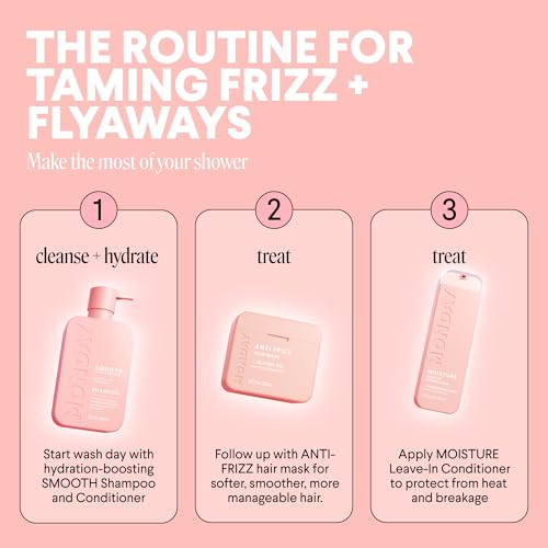 MONDAY HAIRCARE ANTI-FRIZZ Hair Mask with Shea Butter, Jojoba, Coconut, & Almond Oil for Frizz-Prone Hair 250 mL (Dual Pack)
