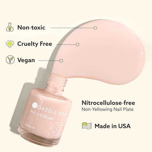 Dazzle Dry Nail Lacquer (Step 3) - Soulmate - A bubblegum pink. Full-coverage cream. (0.5 fl oz)