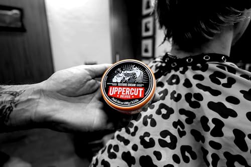 UPPERCUT DELUXE Texture Cream, Re-workable, Pliable Hold, Natural Finish, 3.5 oz / 100g