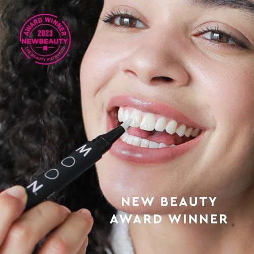 MOON Teeth Whitening Pen - Gentle on Sensitive Teeth, Whitens with Antioxidants & Essential Oils - Vegan Whitening Gel in an Easy Applicator - Vanilla Mint