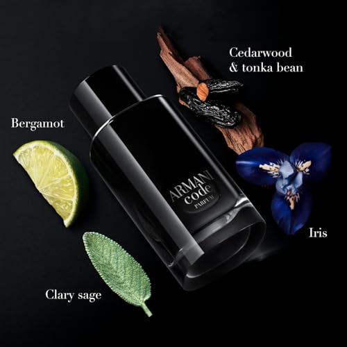 Armani Beauty – Code – Parfum Refill – Cologne for Men – Fresh & Aromatic Men’s Fragrance – Bergamot, Clary Sage, Tonka Bean Notes - 5.0 Fl Oz