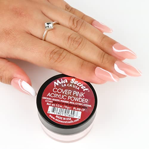 Mia Secret Cover Pink Acrylic Powder - Easy to Apply - 2 Ounce